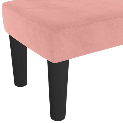 Panca Rosa 70x30x30 cm in Velluto - homemem39