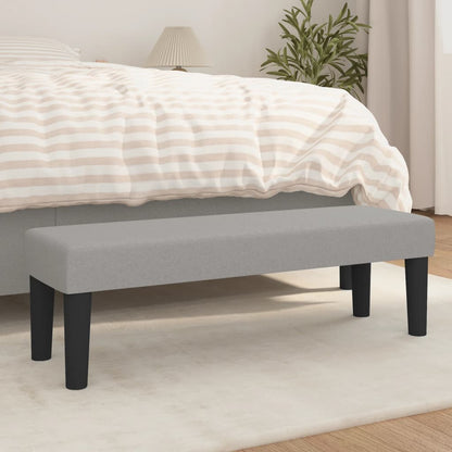 Panca Grigio Chiaro 100x30x30 cm in Tessuto - homemem39