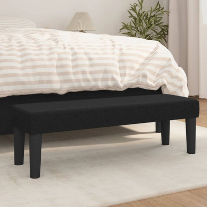 Panca Nera 100x30x30 cm in Tessuto - homemem39