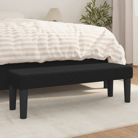 Panca Nera 100x30x30 cm in Tessuto - homemem39
