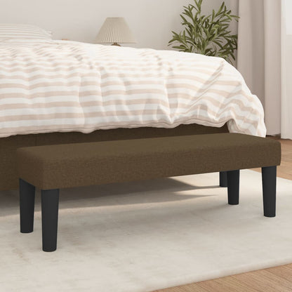 Panca Marrone Scuro 100x30x30 cm in Tessuto - homemem39