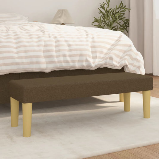 Panca Marrone Scuro 100x30x30 cm in Tessuto - homemem39