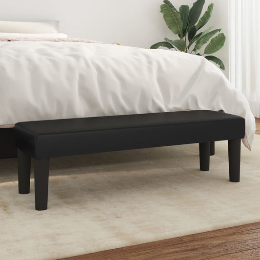 Panca Nera 100x30x30 cm in Similpelle - homemem39