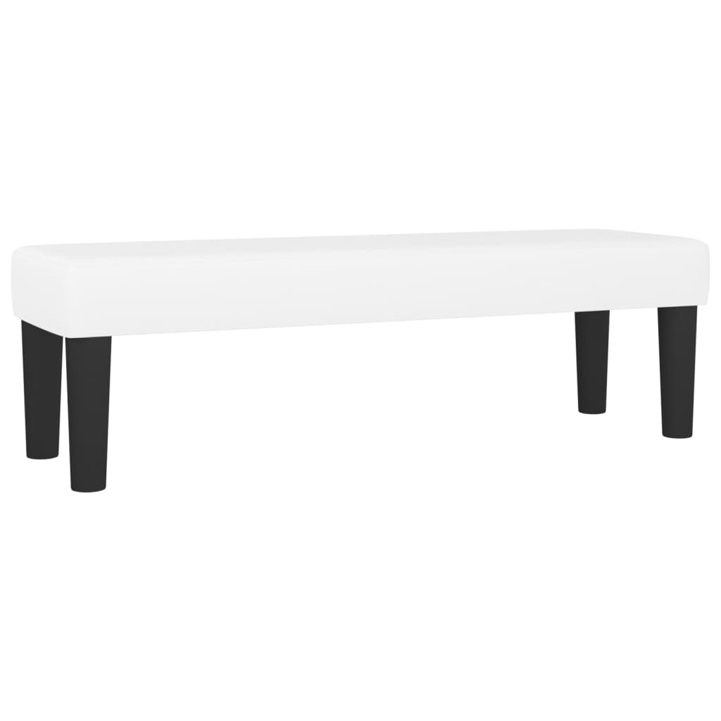 Panca Bianca 100x30x30 cm in Similpelle - homemem39