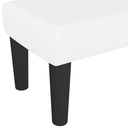 Panca Bianca 100x30x30 cm in Similpelle - homemem39