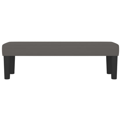 Panca Grigia 100x30x30 cm in Similpelle - homemem39