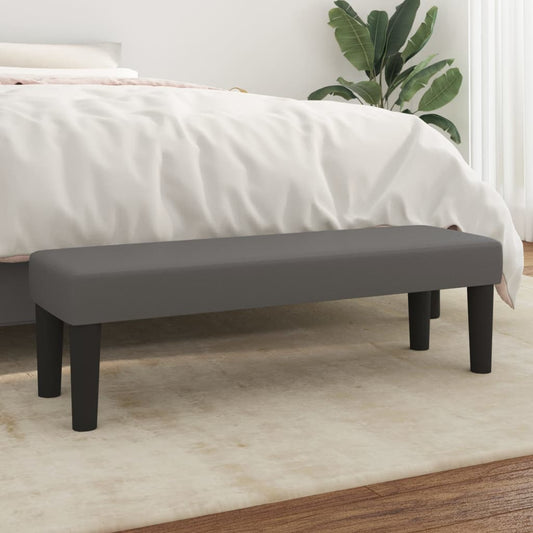 Panca Grigia 100x30x30 cm in Similpelle - homemem39