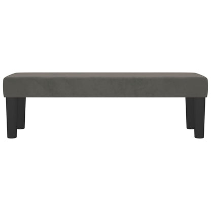 Panca Grigio Scuro 100x30x30 cm in Velluto - homemem39