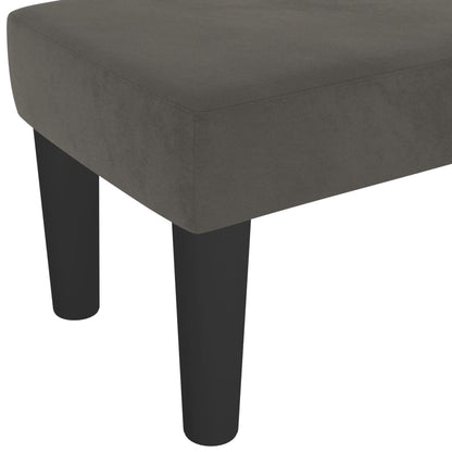 Panca Grigio Scuro 100x30x30 cm in Velluto - homemem39