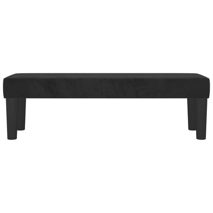 Panca Nera 100x30x30 cm in Velluto - homemem39