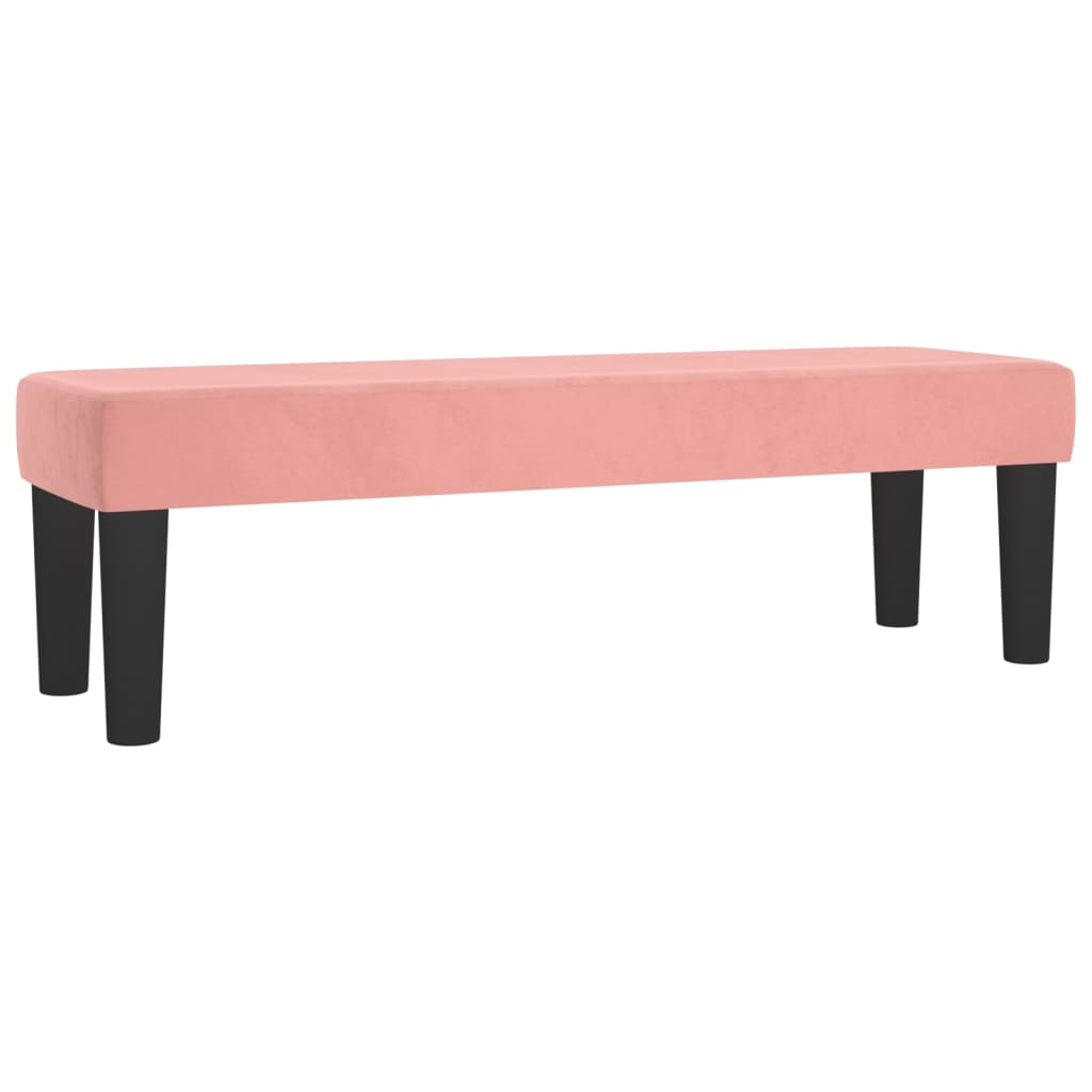 Panca Rosa 100x30x30 cm in Velluto - homemem39