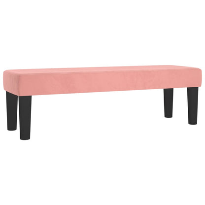 Panca Rosa 100x30x30 cm in Velluto - homemem39