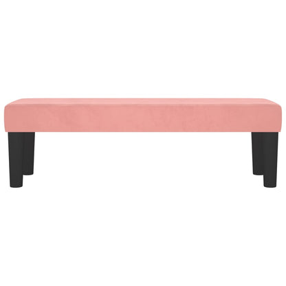 Panca Rosa 100x30x30 cm in Velluto - homemem39