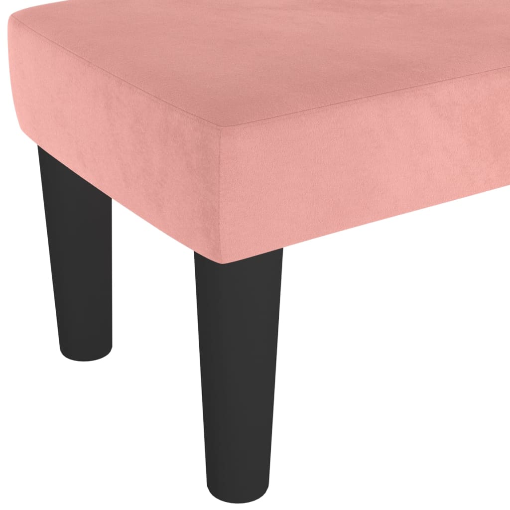 Panca Rosa 100x30x30 cm in Velluto - homemem39
