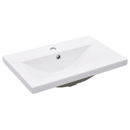 Mobile Bagno con Lavabo Integrato Rovere Fumo Legno Multistrato | homemem39