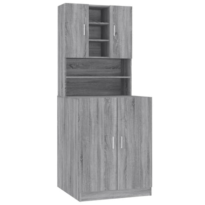 Mobile per Lavatrice Grigio Sonoma in Legno Multistrato | homemem39