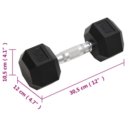 Manubri 2 pz 16 kg Totale in Ghisa