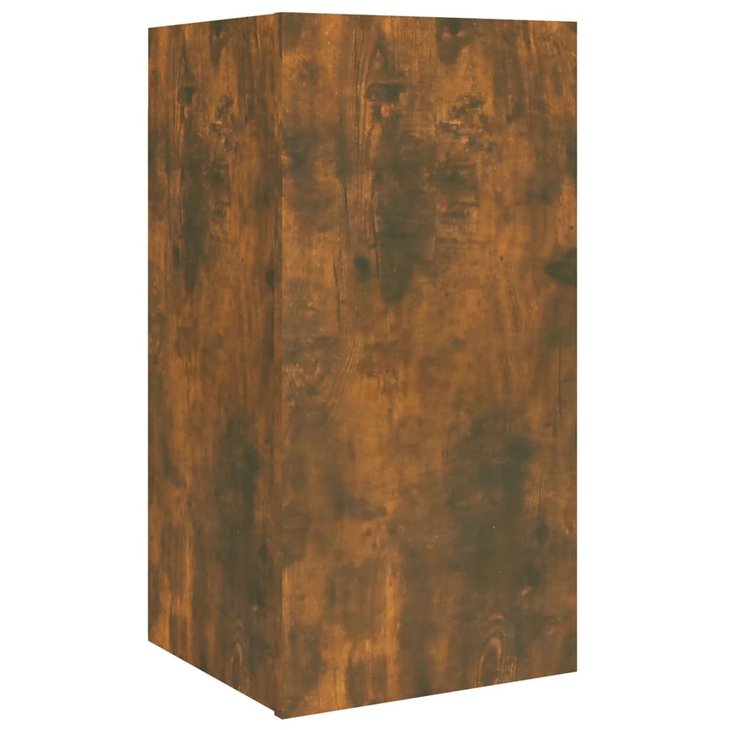 Set di Mobili Porta TV 4 pz Rovere Fumo in Legno Multistrato - homemem39