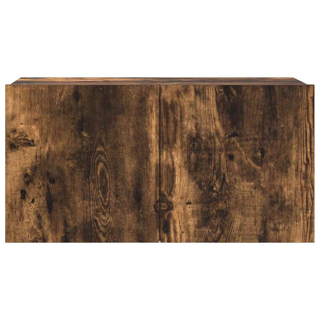 Set di Mobili Porta TV 5 pz Rovere Fumo in Legno Multistrato - homemem39