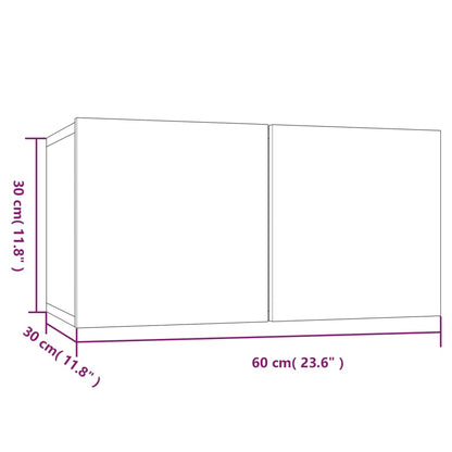 Mobili Porta TV 8pz Grigio Sonoma 60x30x30 cm Legno Multistrato - homemem39