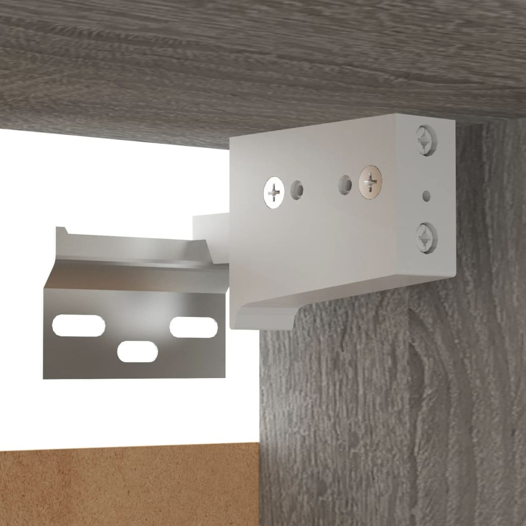Armadietti TV a Parete 8 pz Grigio Sonoma 30,5x30x30 cm - homemem39