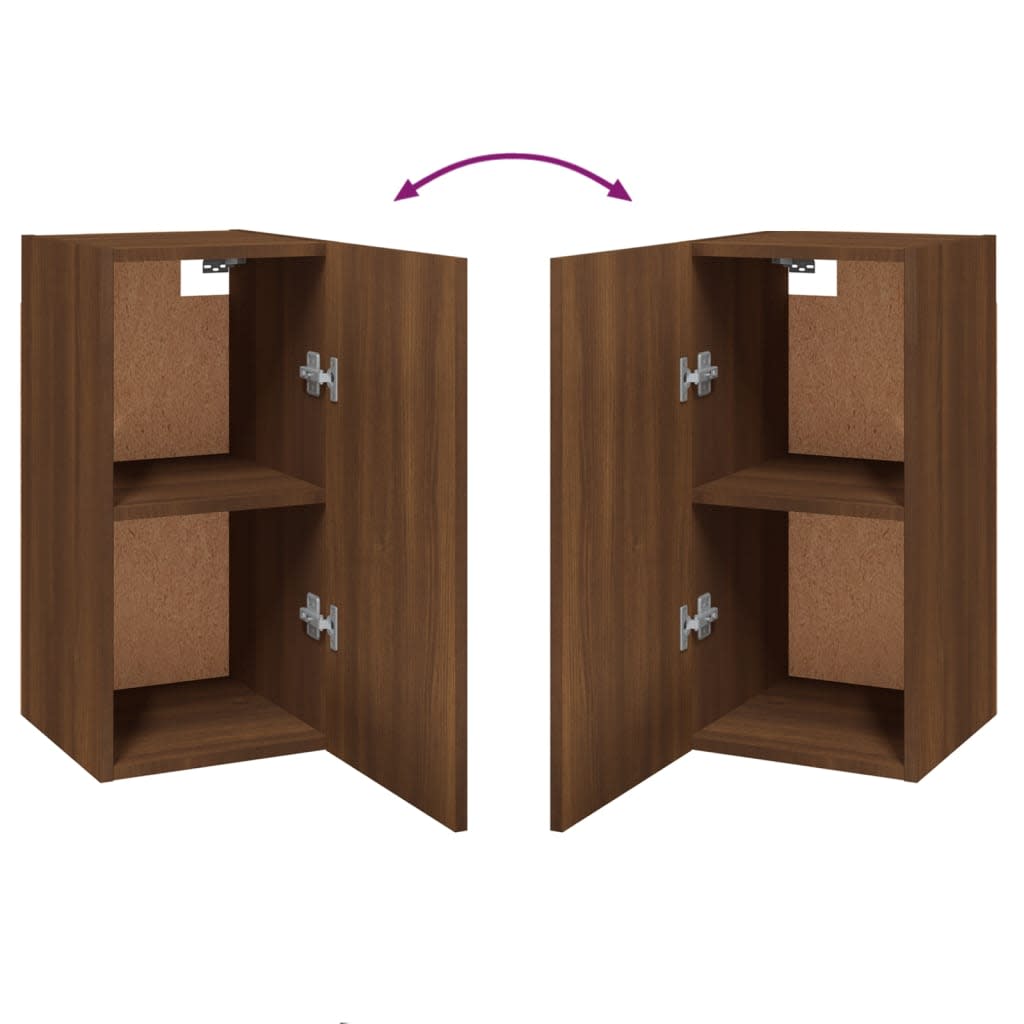 Mobili TV 7 pz Rovere Marrone 30,5x30x60cm in Legno Multistrato - homemem39