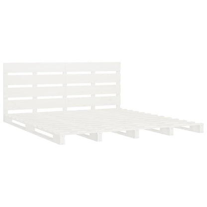 Giroletto senza Materasso Bianco 140x200 cm Legno Massello Pino | homemem39