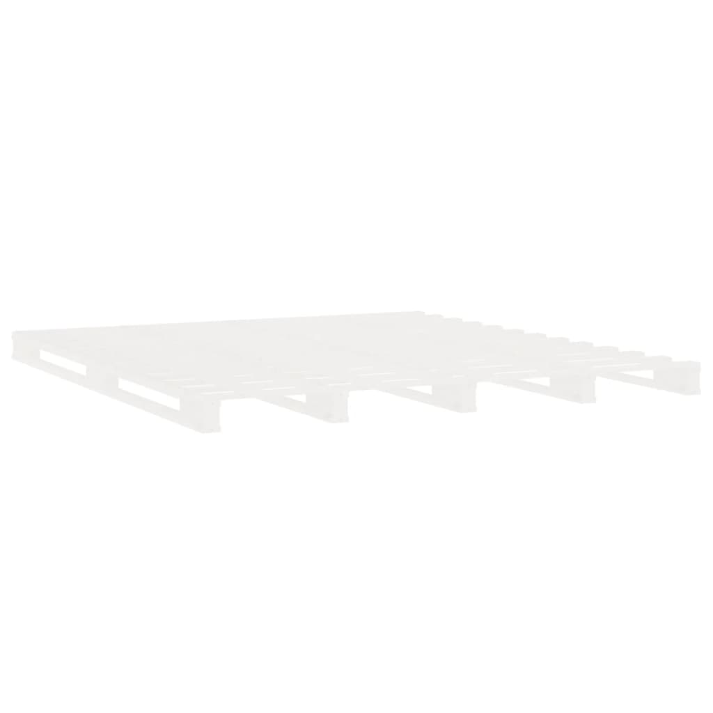 Giroletto senza Materasso Bianco 140x200 cm Legno Massello Pino | homemem39