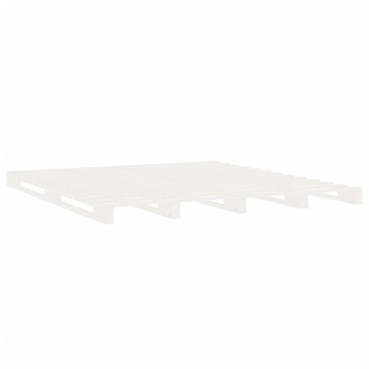 Giroletto senza Materasso Bianco 160x200 cm Legno Massello Pino | homemem39