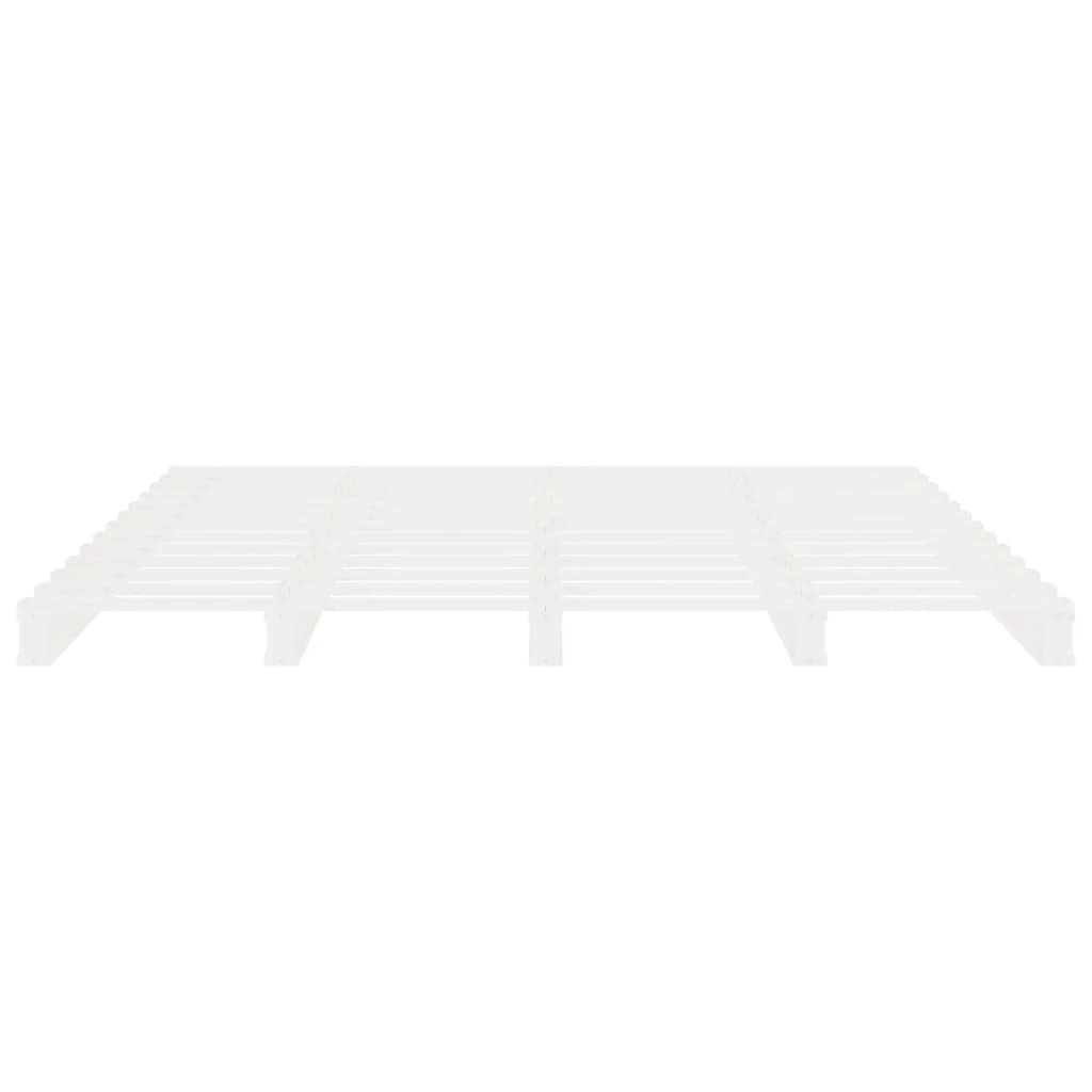 Giroletto senza Materasso Bianco 160x200 cm Legno Massello Pino | homemem39