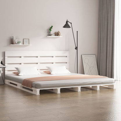 Giroletto senza Materasso Bianco 160x200 cm Legno Massello Pino | homemem39