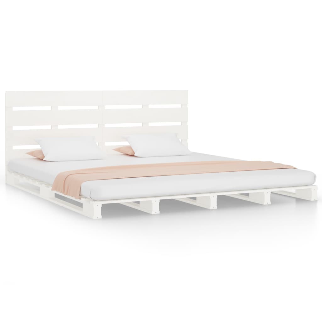 Giroletto senza Materasso Bianco 180x200 cm Legno Massello Pino | homemem39
