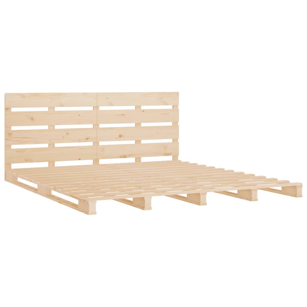 Giroletto senza Materasso 200x200 cm in Legno Massello di Pino | homemem39