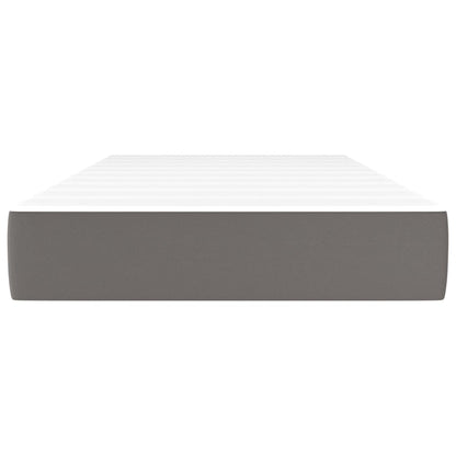 Materasso a Molle Grigio 80x200x20 cm in Similpelle - homemem39