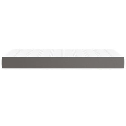 Materasso a Molle Insacchettate Rigidità Media Grigio 80x200x20 cm in Similpelle | homemem39