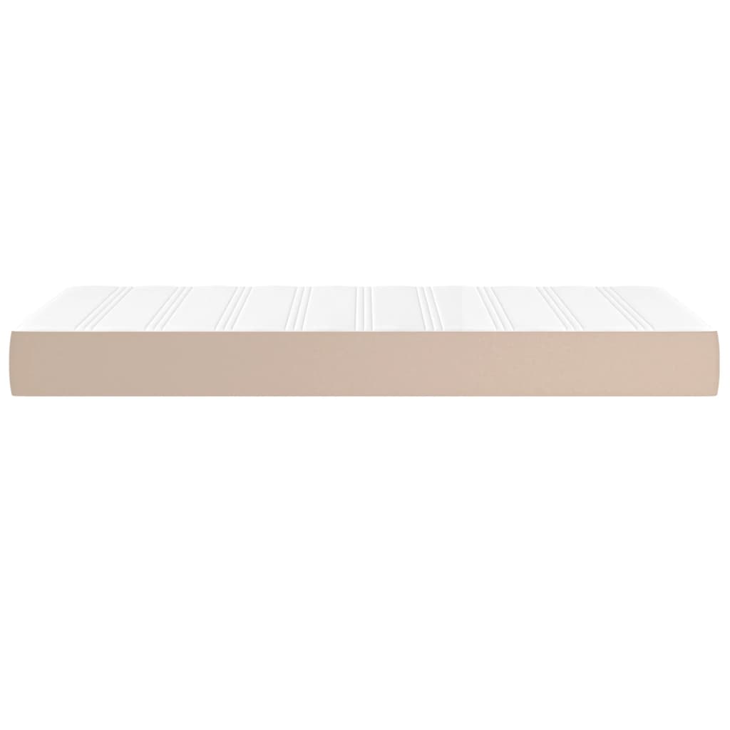 Materasso a Molle Insacchettate Rigidità Media Cappuccino 80x200x20 cm in Similpelle | homemem39