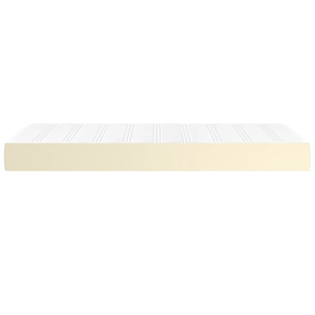 Materasso a Molle Insacchettate Rigidità Media Crema 90x190x20cm in Similpelle