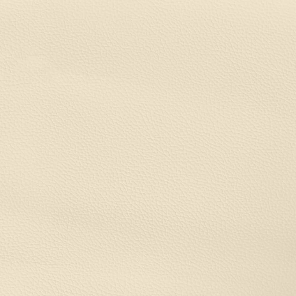 Materasso a Molle Insacchettate Rigidità Media Crema 90x190x20cm in Similpelle
