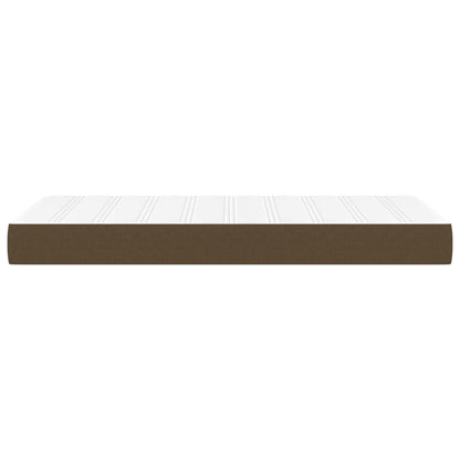 Materasso a Molle Insacchettate Rigidità Media Marrone Scuro 90x200x20 cm | homemem39