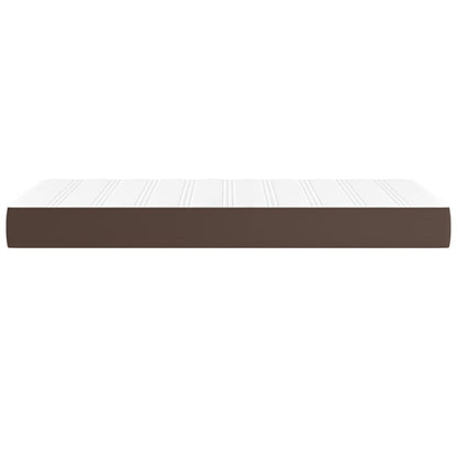 Materasso a Molle Insacchettate Rigidità Media Marrone 90x200x20 cm in Similpelle | homemem39