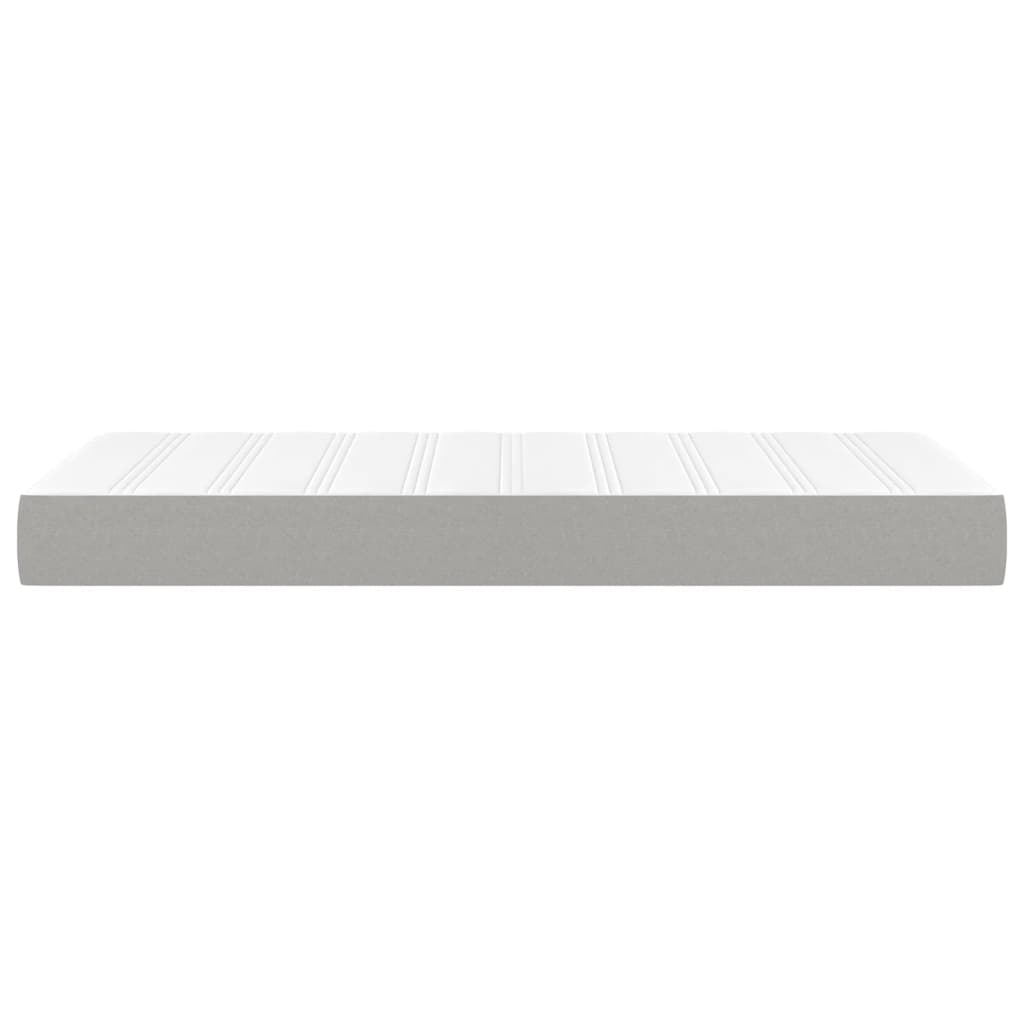 Materasso a Molle Insacchettate Rigidità Media Grigio Chiaro 100x200x20 cm | homemem39