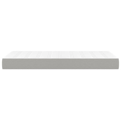 Materasso a Molle Insacchettate Rigidità Media Grigio Chiaro 100x200x20 cm | homemem39