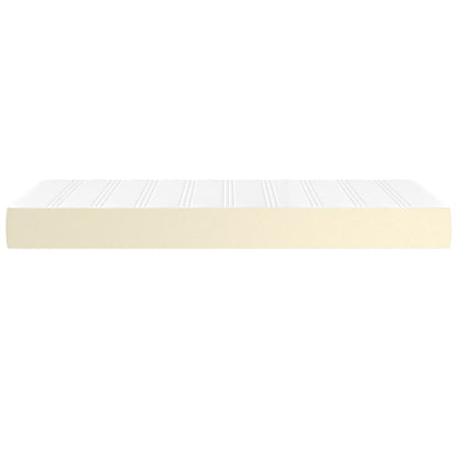 Materasso a Molle Insacchettate Rigidità Media Crema 100x200x20 cm in Similpelle | homemem39