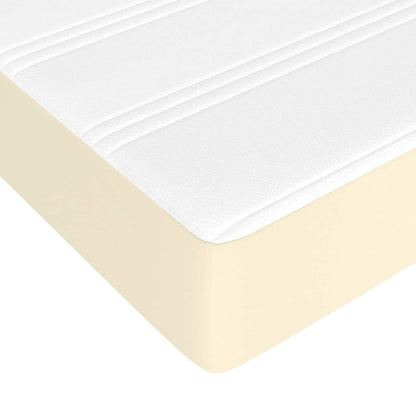 Materasso a Molle Crema 100x200x20 cm in Similpelle - homemem39