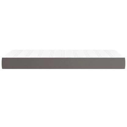 Materasso a Molle Insacchettate Rigidità Media Grigio 100x200x20 cm in Similpelle | homemem39