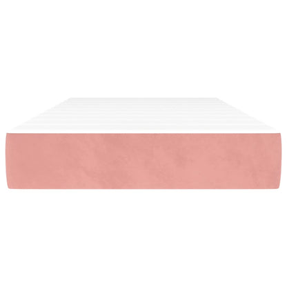 Materasso a Molle Insacchettate Rosa 100x200x20 cm in Velluto - homemem39