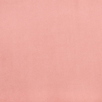Materasso a Molle Insacchettate Rosa 100x200x20 cm in Velluto - homemem39