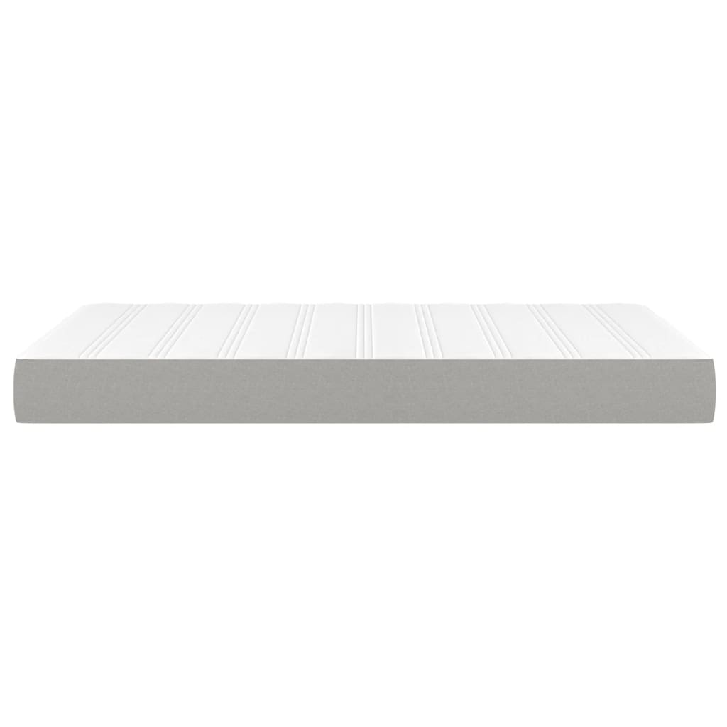 Materasso a Molle Insacchettate Rigidità Media Grigio Chiaro 120x200x20 cm | homemem39