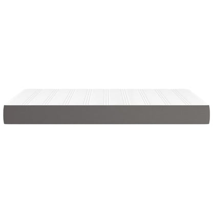 Materasso a Molle Insacchettate Rigidità Media Grigio 120x200x20 cm in Similpelle | homemem39