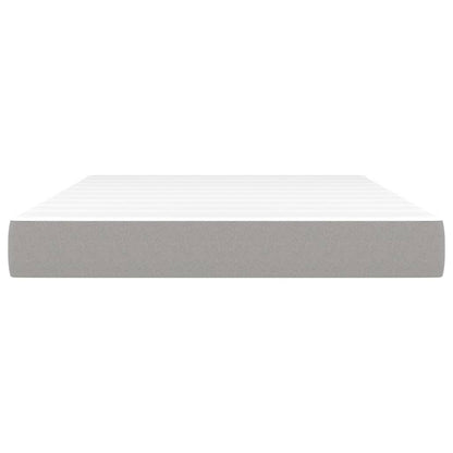 Materasso a Molle Insacchettate Grigio Chiaro 140x190x20 cm